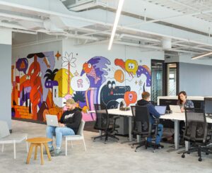 TextNow! A workspace that embodies its vibrant culture