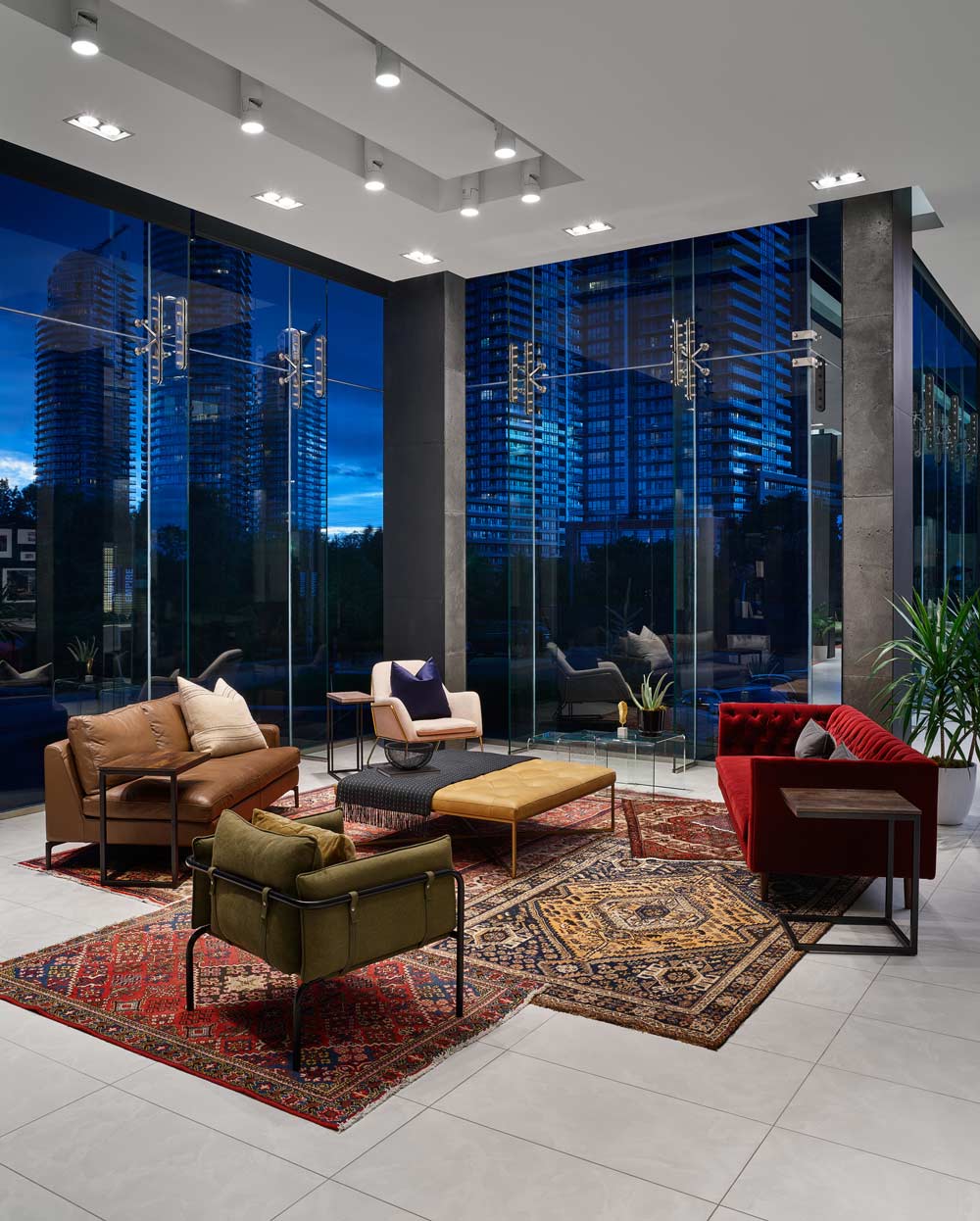 A journey through eclectic luxury in this condo presentation centre