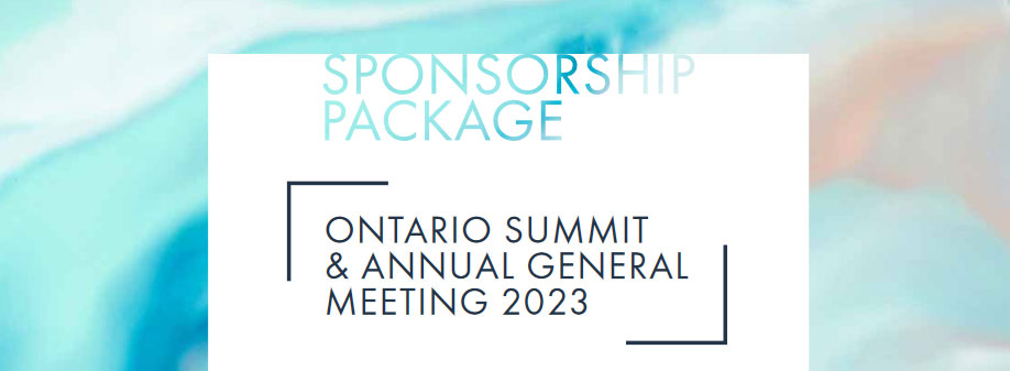 Sponsorship Package - Ontario Summit and Annual General Meeting 2023