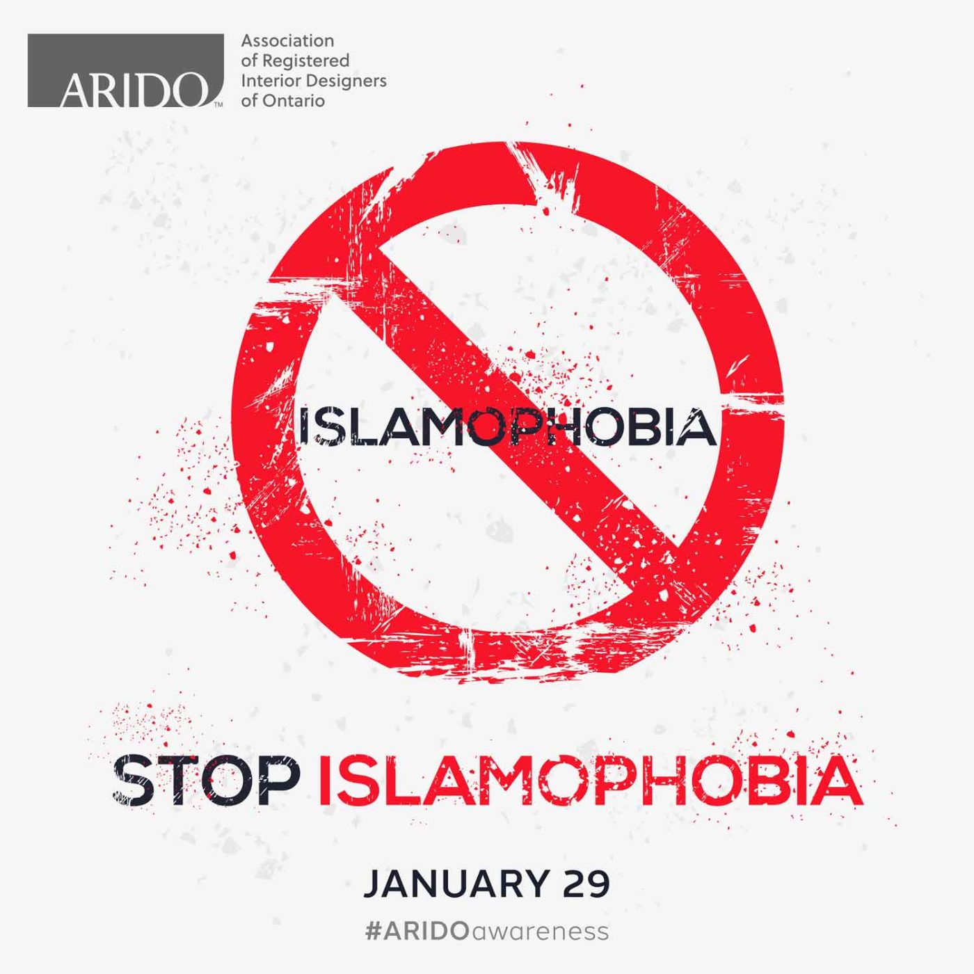 Graphic with the caption Stop Islamophobia