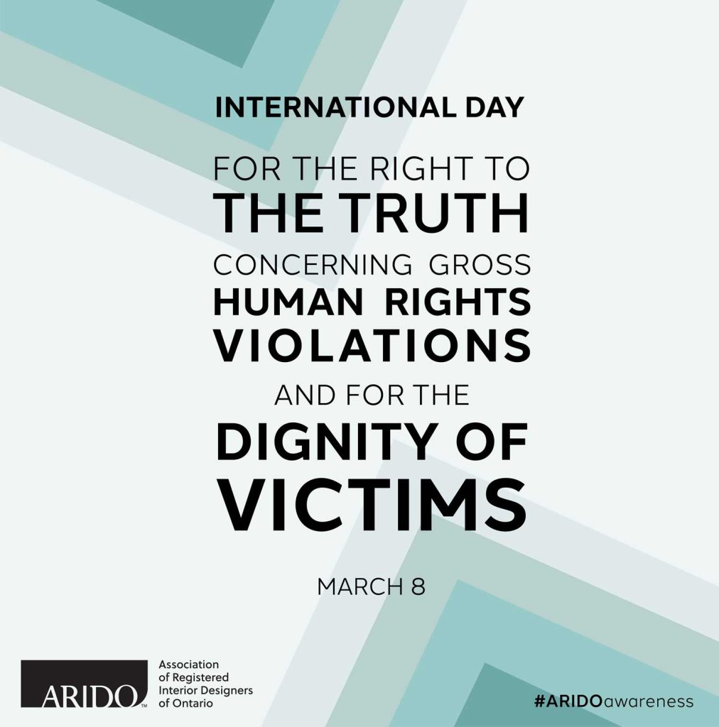 International Day for the Right to the Truth Concerning Gross Human Right Violations & the Dignity of Victims - March 24th