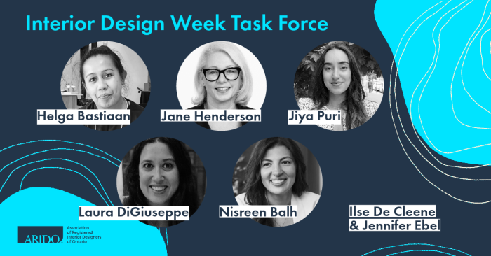 ARIDO's Interior Design Month Task Force 2023/24 - ARIDO
