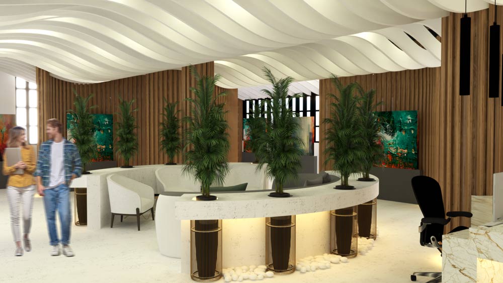 The Caladrius Wellness and Support, waiting area by Rashid Abuseir from Sheridan College