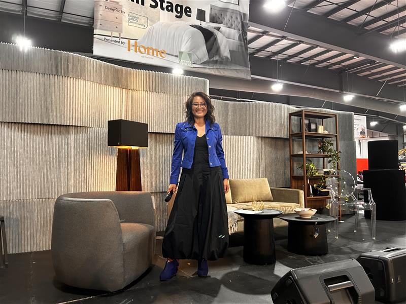 Ellen Lee, ARIDO on the EAC stage at the Ottawa Fall Home Show
